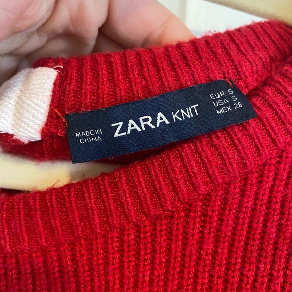 Red Zara Sweater - Picture 4 of 4
